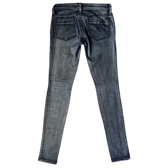 Guess Low Rise Jegging Jeans Sz 26 Maxine Fit Gray Wash Skinny Y2K 90s Grunge - Picture 2 of 9
